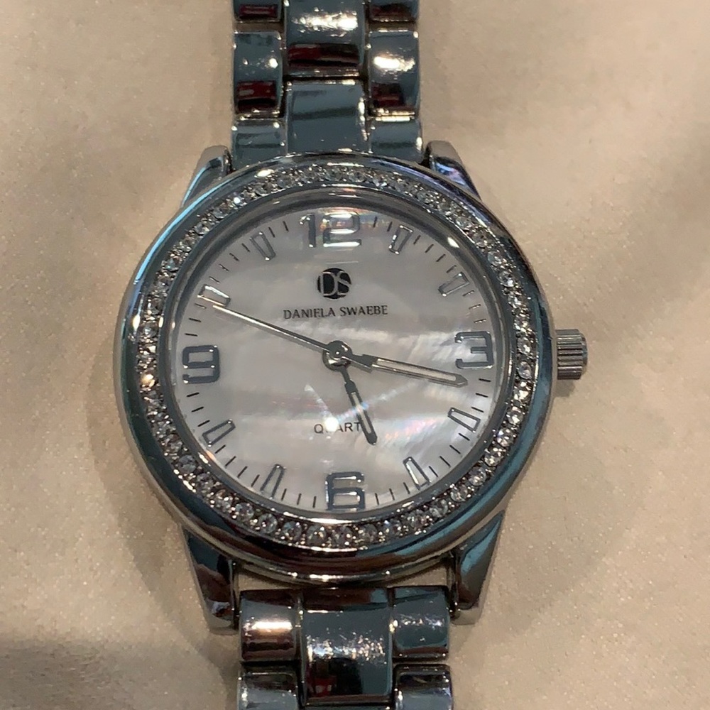 Daniela Swaebe silver watch